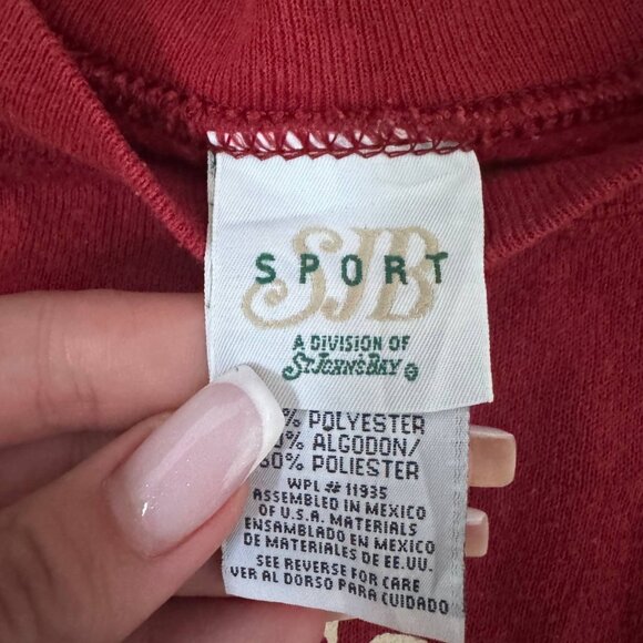 Lot of 2 Vintage Sweatshirts Size L – USA Flag & Hunter Cartoon – Made in USA - Picture 7 of 16